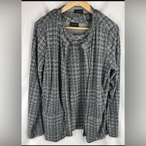 J.JILL Top Womens Wearever Collection Sz Medium Twin Cord Set Minimalist Career